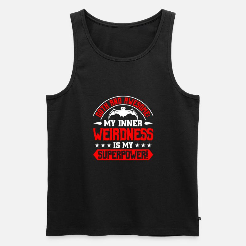 Goth Emo - Männer Premium Bio Tank Top - Schwarz