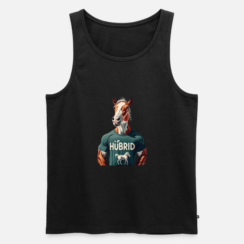 Hübrid - Männer Premium Bio Tank Top - Schwarz
