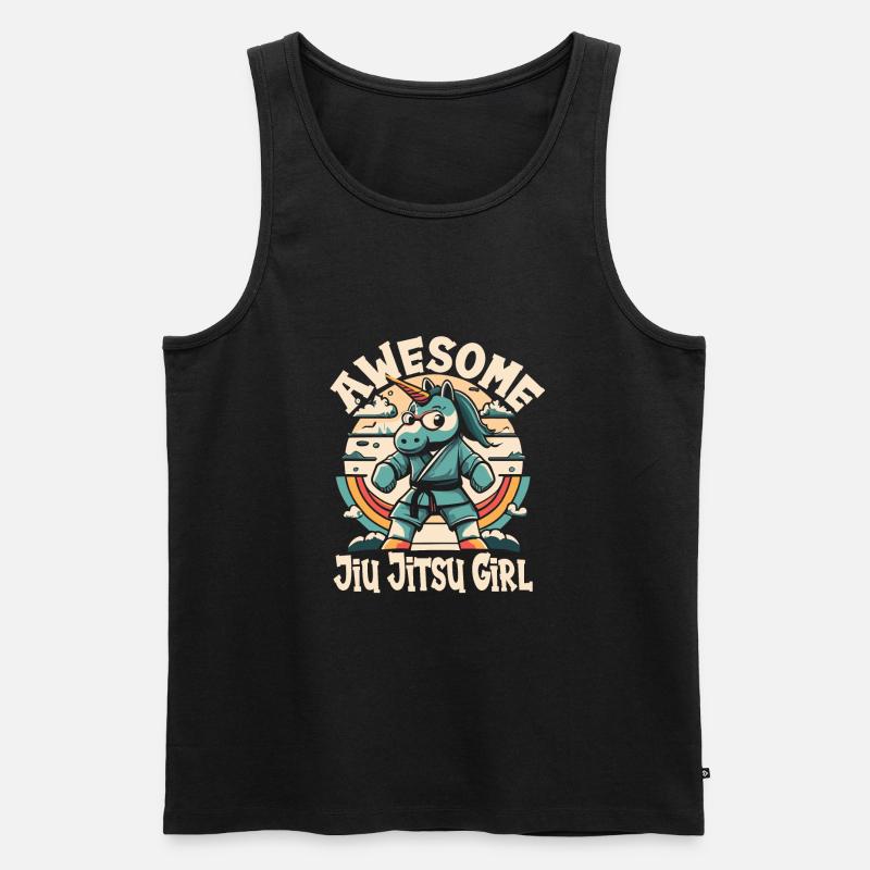Jiu Jitsu - Männer Premium Bio Tank Top - Schwarz