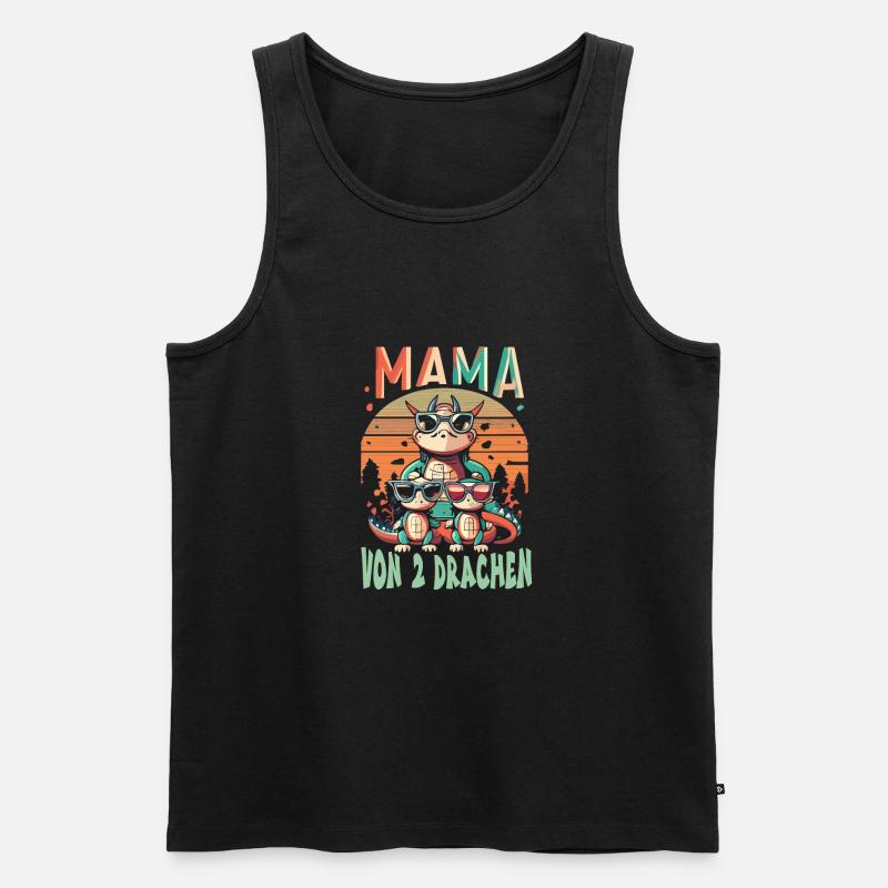 Mama - Männer Premium Bio Tank Top - Schwarz