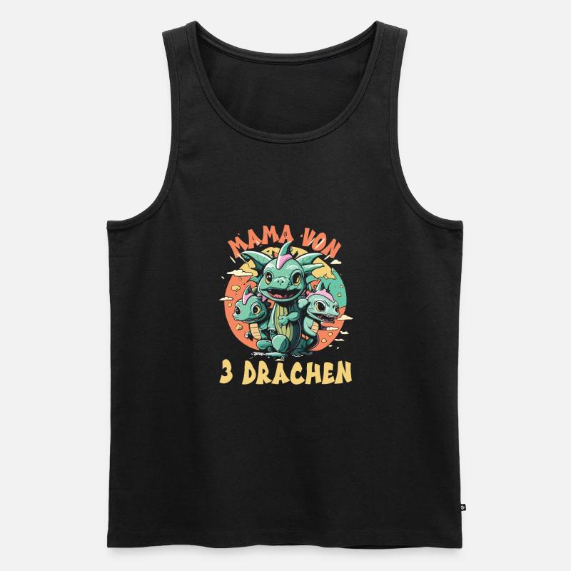 Mama - Männer Premium Bio Tank Top - Schwarz