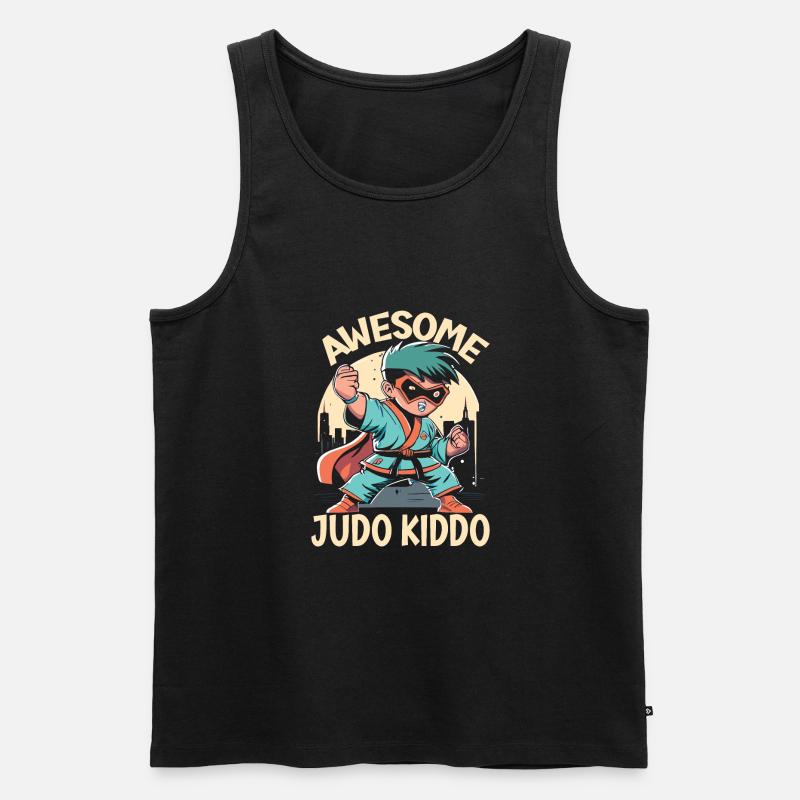 Judo - Männer Premium Bio Tank Top - Schwarz