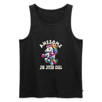 Jiu Jitsu - Débardeur bio Premium Homme - noir - Devant - Michal (187cm)