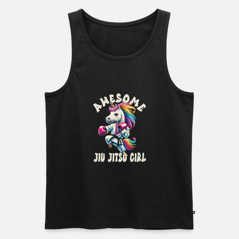 Jiu Jitsu - Männer Premium Bio Tank Top - Schwarz