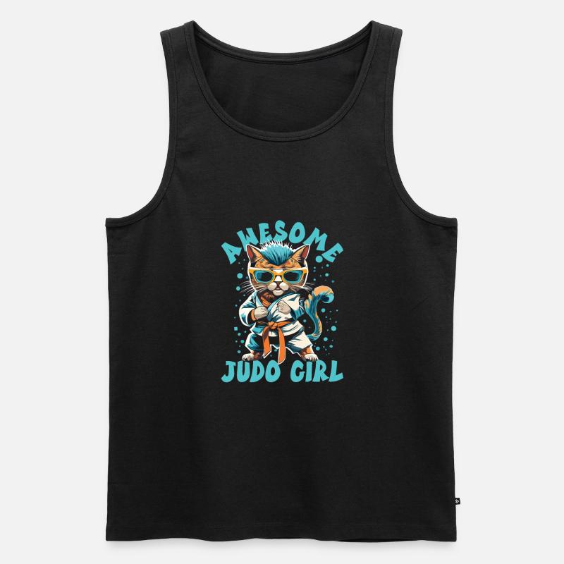 Judo - Männer Premium Bio Tank Top - Schwarz