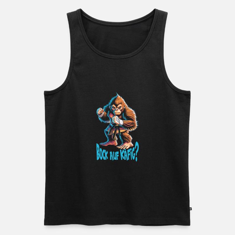 Bare Knuckle - Männer Premium Bio Tank Top - Schwarz