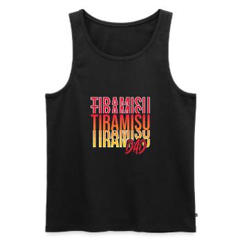 Italienisches Essen - Männer Premium Bio Tank Top - Schwarz - Vorne - AI Model Male 178 light (178cm)