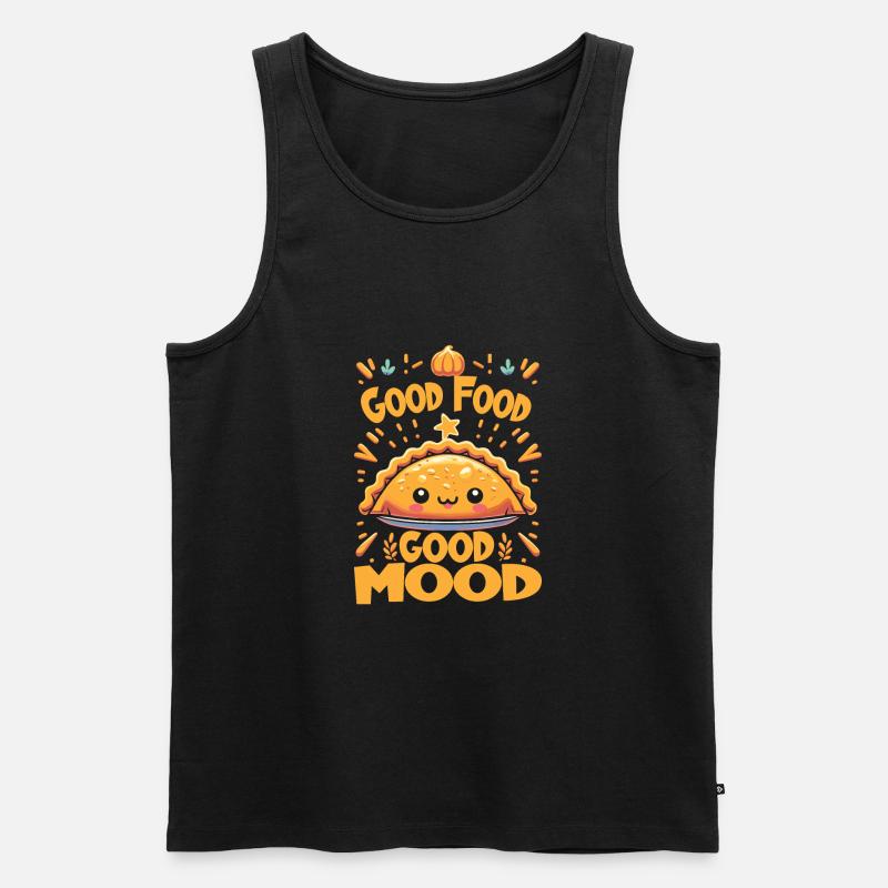 Spanisches Essen - Männer Premium Bio Tank Top - Schwarz