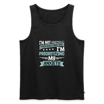 Psychologe - Männer Premium Bio Tank Top - Schwarz - Vorne - AI Model Male 178 light (178cm)