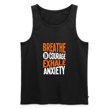 Psychologe - Männer Premium Bio Tank Top - Schwarz - Vorne - AI Model Male 178 light (178cm)