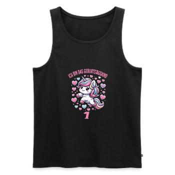 Kindergeburtstag - Männer Premium Bio Tank Top - Schwarz - Vorne - Michal (187cm)