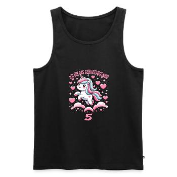 Kindergeburtstag - Männer Premium Bio Tank Top - Schwarz - Vorne - Michal (187cm)