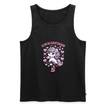Kindergeburtstag - Männer Premium Bio Tank Top - Schwarz - Vorne - Michal (187cm)