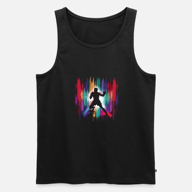Muay Thai - Männer Premium Bio Tank Top - Schwarz