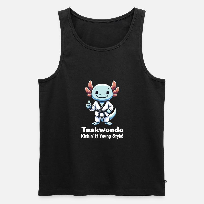 Teakwondo - Männer Premium Bio Tank Top - Schwarz