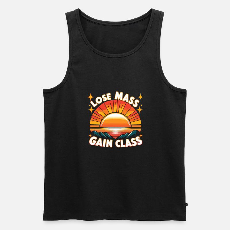 Abnehmen - Männer Premium Bio Tank Top - Schwarz