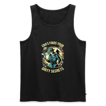Geriatric nurse - Men's Premium Organic Tank Top - black - Front - AI Model Male 178 light (178cm)