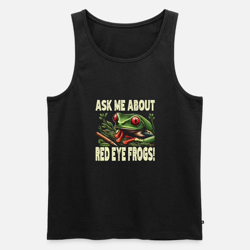Frosch - Männer Premium Bio Tank Top - Schwarz