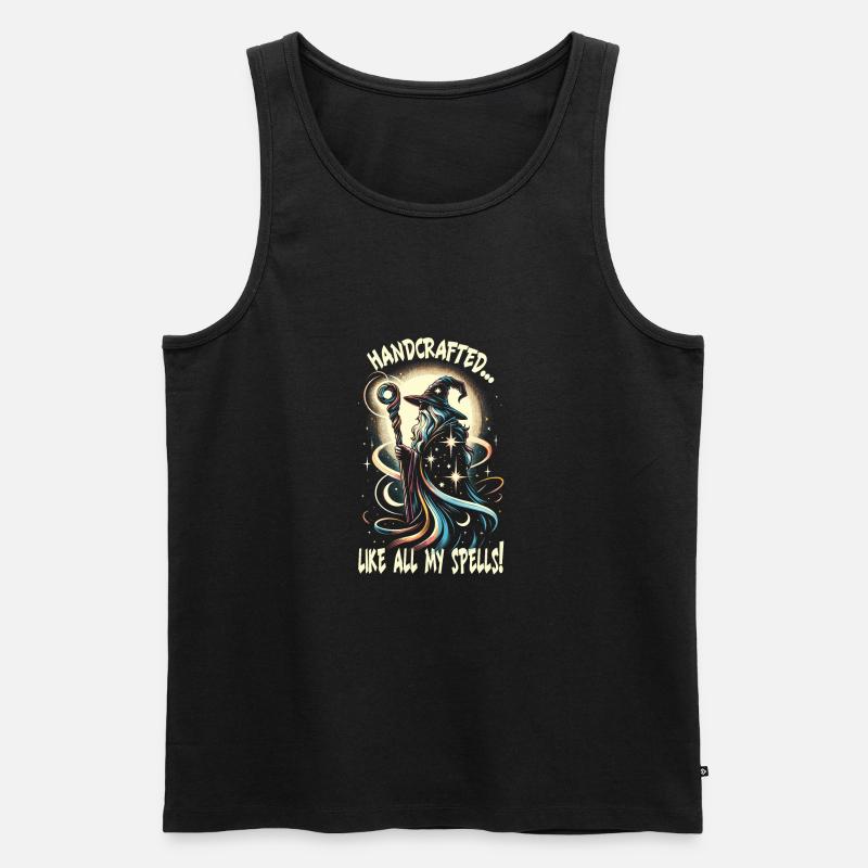 Mittelalter Markt - Männer Premium Bio Tank Top - Schwarz