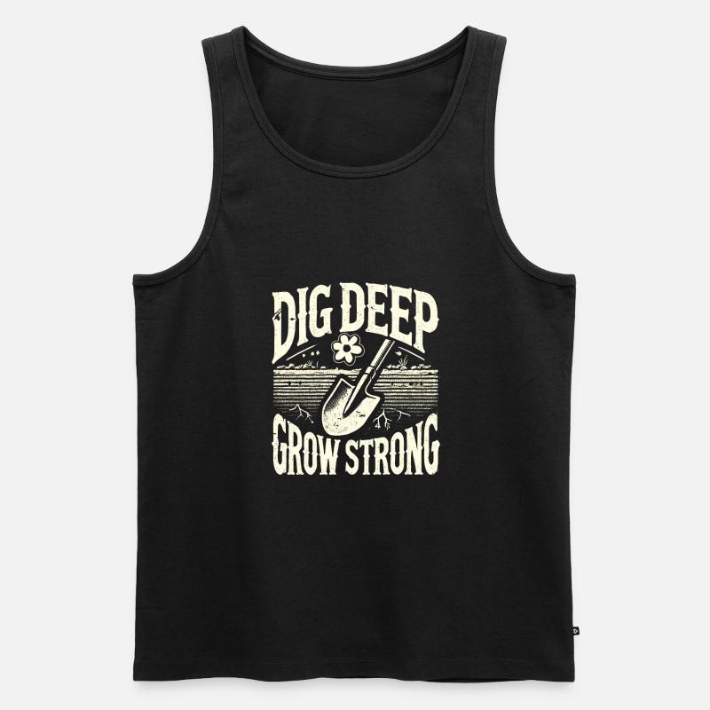 Garten - Männer Premium Bio Tank Top - Schwarz