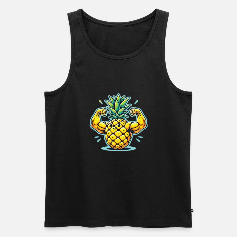 Früchtchen - Männer Premium Bio Tank Top - Schwarz