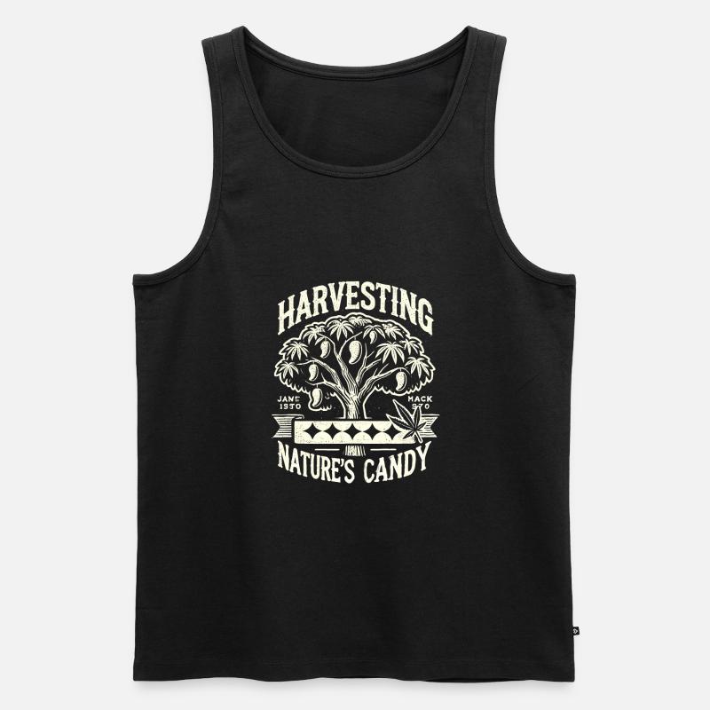 Früchtchen - Männer Premium Bio Tank Top - Schwarz