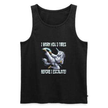 Kampfsport - Männer Premium Bio Tank Top - Schwarz - Vorne - Michal (187cm)