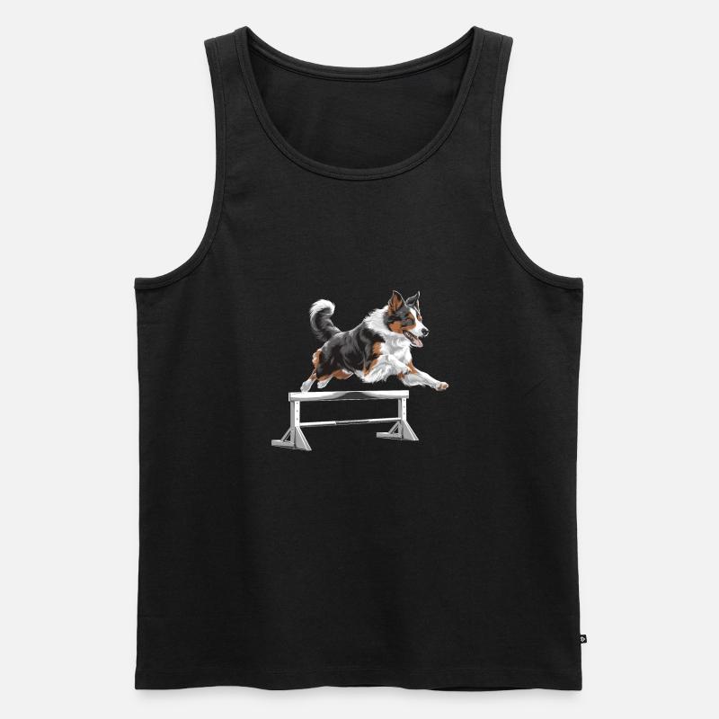 Agility - Männer Premium Bio Tank Top - Schwarz