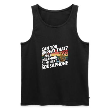 Sousaphone - Männer Premium Bio Tank Top - Schwarz - Vorne - AI Model Male 178 light (178cm)