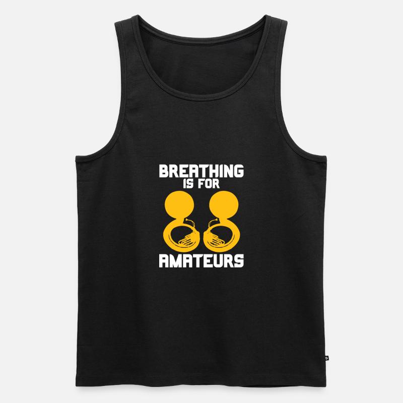 Sousaphone - Männer Premium Bio Tank Top - Schwarz