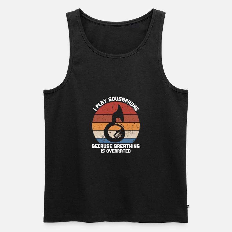 Sousaphone - Männer Premium Bio Tank Top - Schwarz