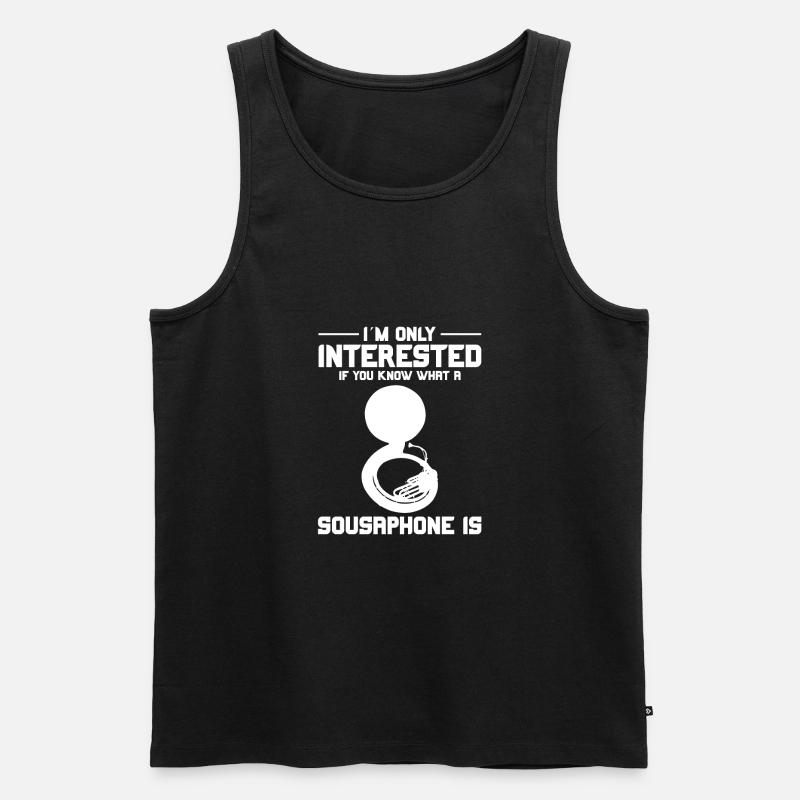 Sousaphone - Männer Premium Bio Tank Top - Schwarz