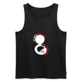 Sousaphone - Männer Premium Bio Tank Top - Schwarz - Vorne - AI Model Male 178 light (178cm)