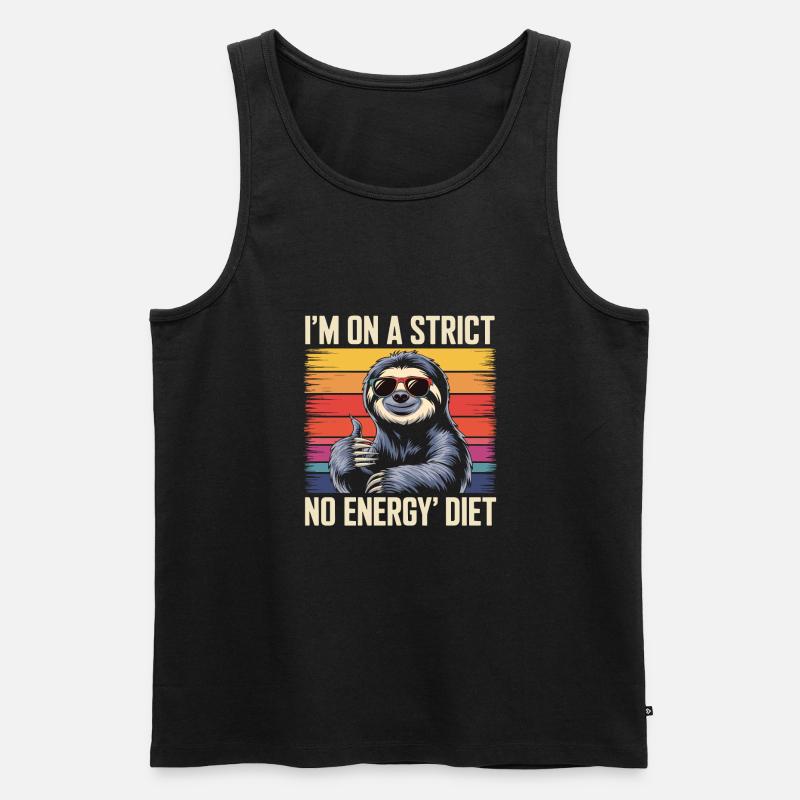 Bürohumor - Männer Premium Bio Tank Top - Schwarz