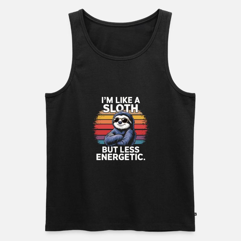 Bürohumor - Männer Premium Bio Tank Top - Schwarz