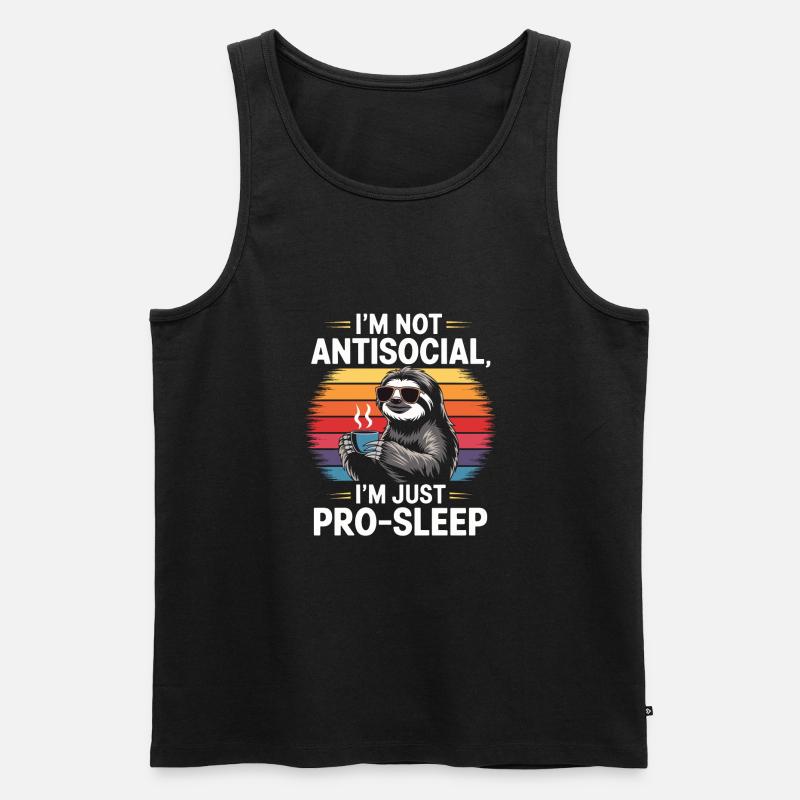 Bürohumor - Männer Premium Bio Tank Top - Schwarz