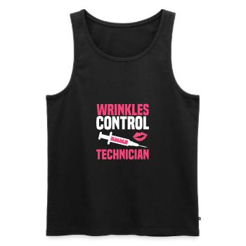 Kosmetikerin - Männer Premium Bio Tank Top - Schwarz - Vorne - Michal (187cm)