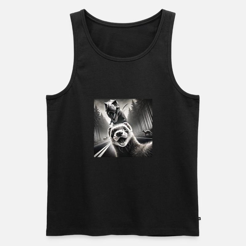 Frettchen - Männer Premium Bio Tank Top - Schwarz