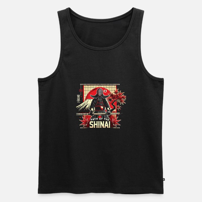 Kendo - Männer Premium Bio Tank Top - Schwarz