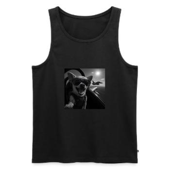 Chihauhua - Débardeur bio Premium Homme - noir - Devant - Michal (187cm)
