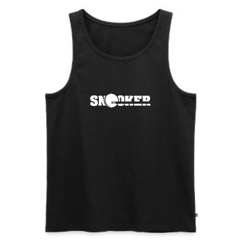 snooker queue symbol billard Spieler Logo icon - Männer Premium Bio Tank Top - Schwarz - Vorne - AI Model Male 178 light (178cm)