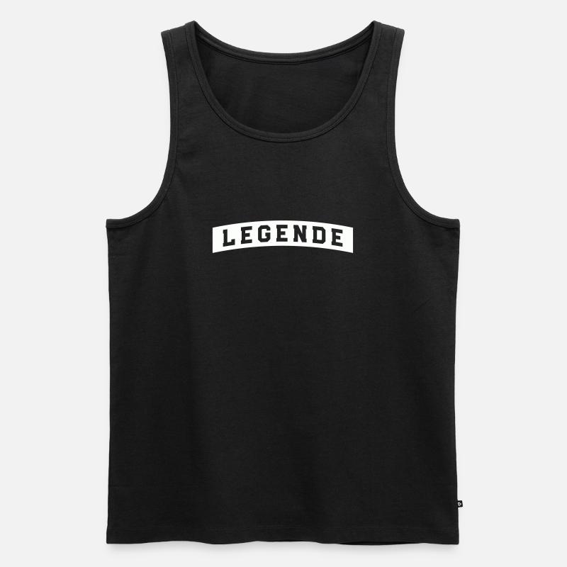 legende - Männer Premium Bio Tank Top - Schwarz