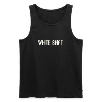 White Shirt | Song shirt | Band sweater - Men's Premium Organic Tank Top - black - Front - Michal (187cm)