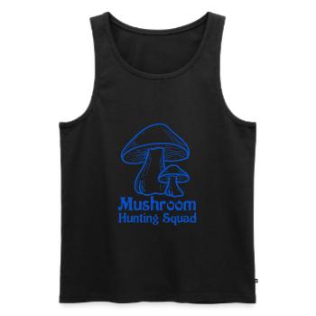 Hunting Mushrooms Nature Vegetables Food - Men's Premium Organic Tank Top - black - Front - Michal (187cm)