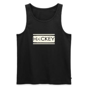 Hockey Fan Field Hockey Hockey-merch Hockey Stick - Men's Premium Organic Tank Top - black - Front - AI Model Male 178 light (178cm)