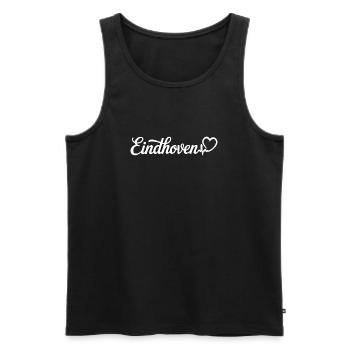 Eindhoven Herzschlag Niederlande - Männer Premium Bio Tank Top - Schwarz - Vorne - Michal (187cm)