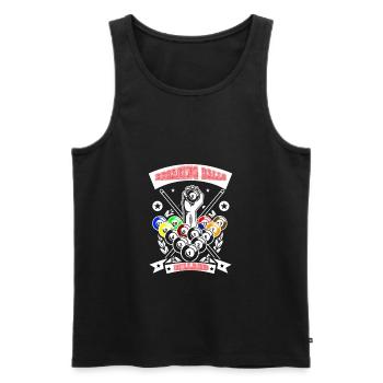Billiard Championship - Männer Premium Bio Tank Top - Schwarz - Vorne - AI Model Male 178 light (178cm)