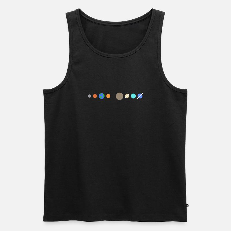 Solar system planets - Men's Premium Organic Tank Top - black