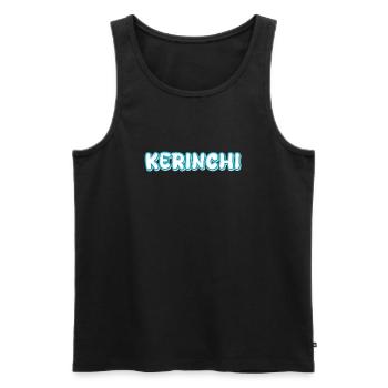 Trekking Kerinchi - Men's Premium Organic Tank Top - black - Front - AI Model Male 178 light (178cm)
