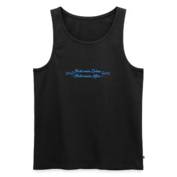 Nicht mein Zirkus, Nicht meine Affen - Männer Premium Bio Tank Top - Schwarz - Vorne - AI Model Male 178 light (178cm)